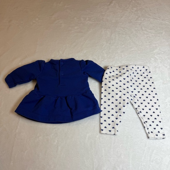 Carter's Blue Baby Outfit with Gold Glitter Embelishment - Picture 2 of 6